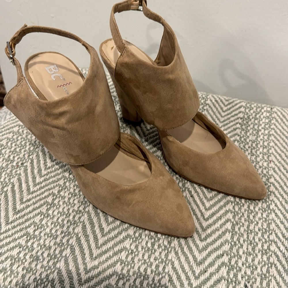 BC Suede Heels Size 6.5